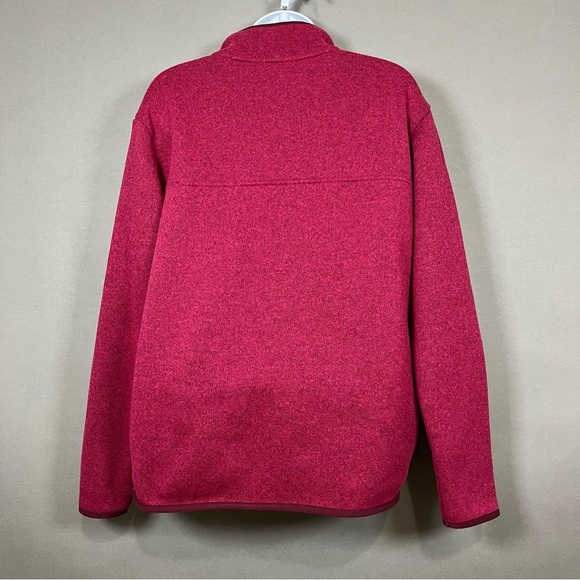 Eddie Bauer Pink Fleece Pullover Snap Neck Ling Sleeve Jacket - Picture 8 of 15